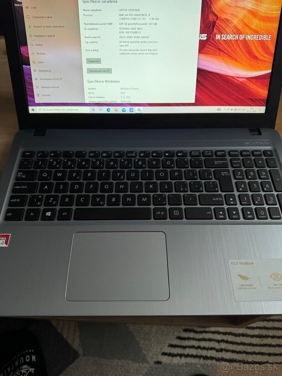 Asus X540BA-DM623T – málo používaný - 3