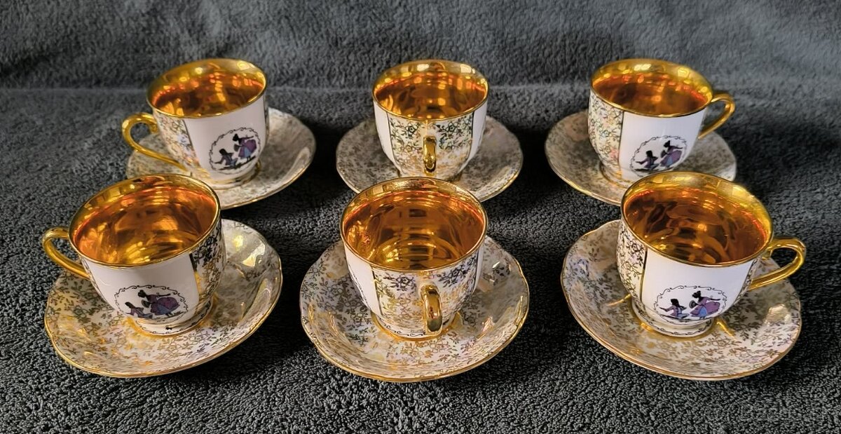 kávový porcelánový set - 3