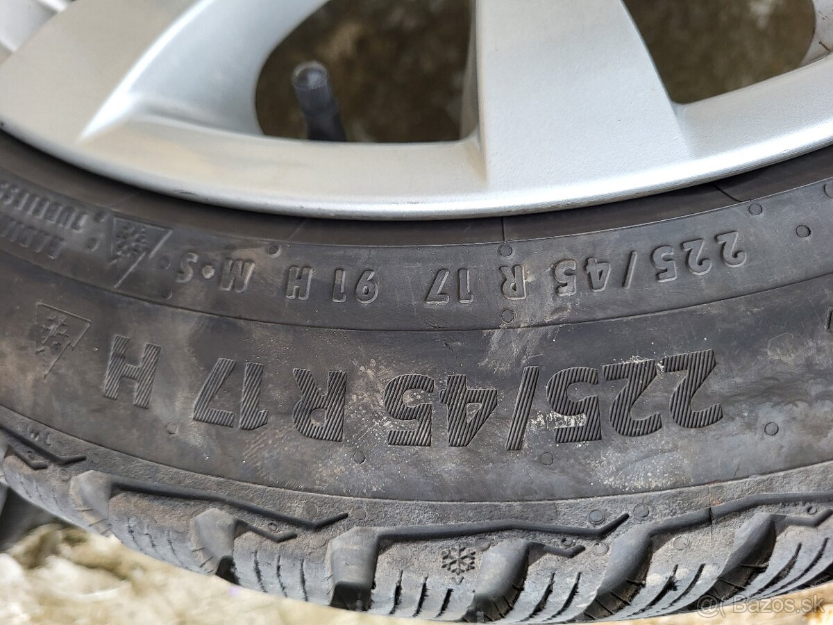 BMW zimná sada na diskoch 225/45 R 17 - 3