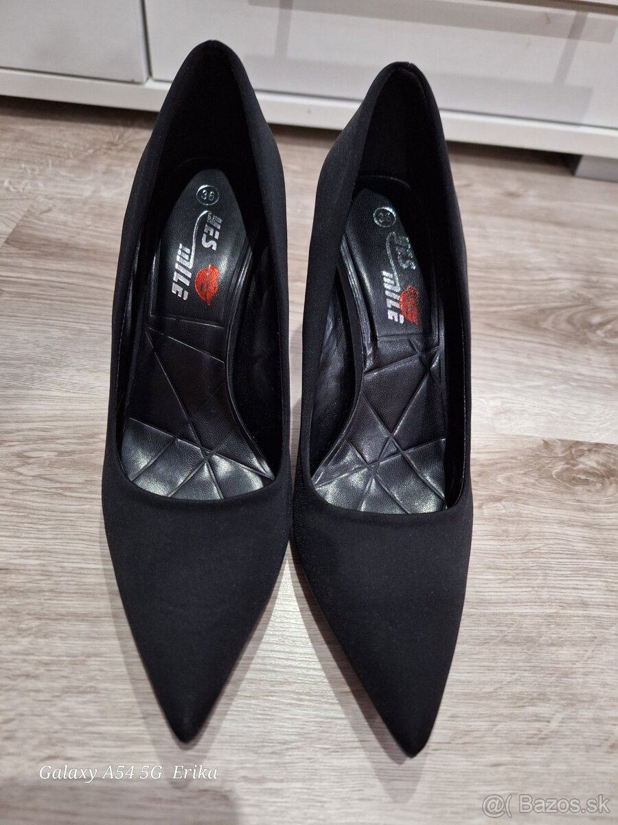 čierne lodičky-nové - 3