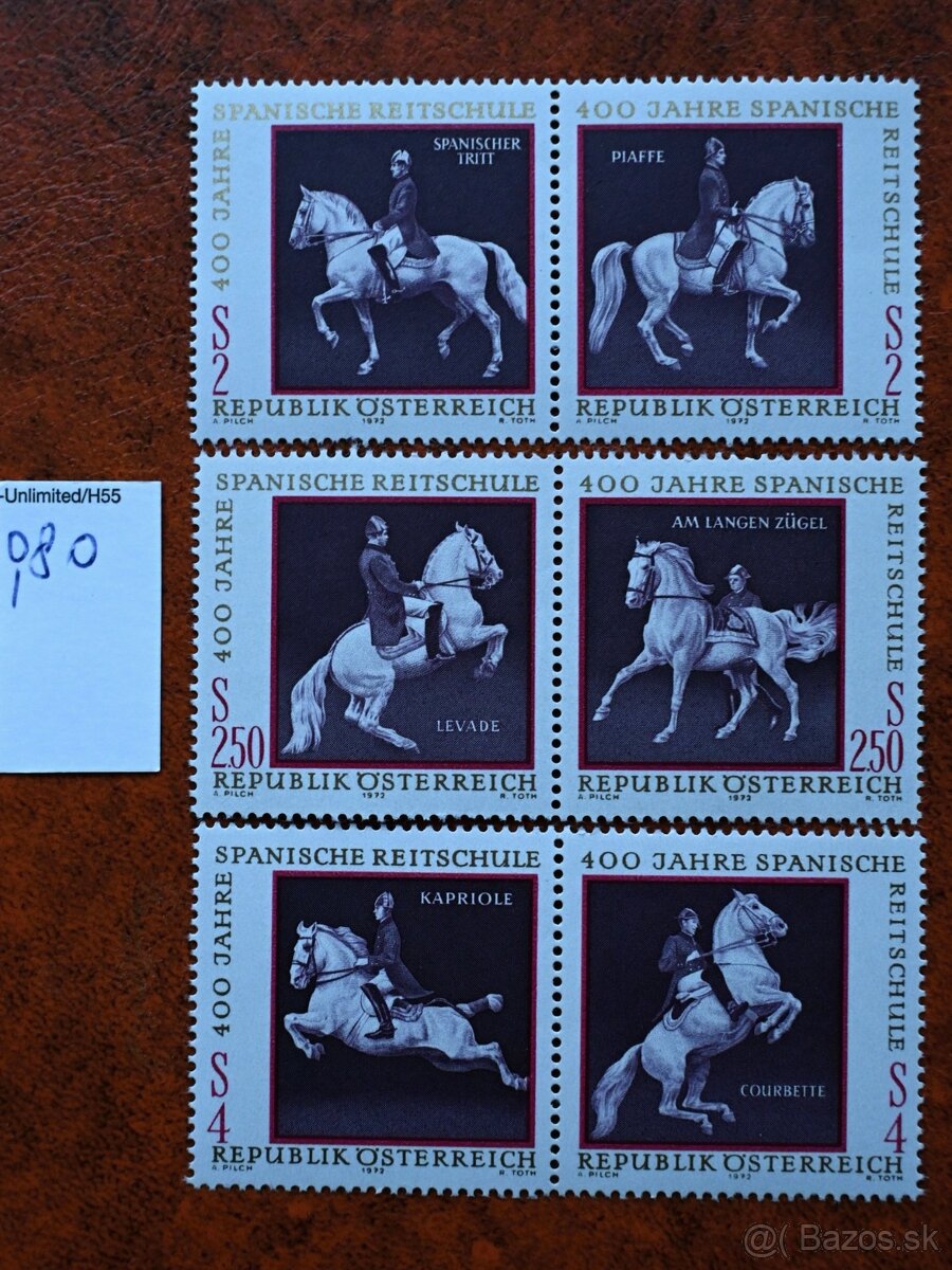 Známky - fauna - kone - 3