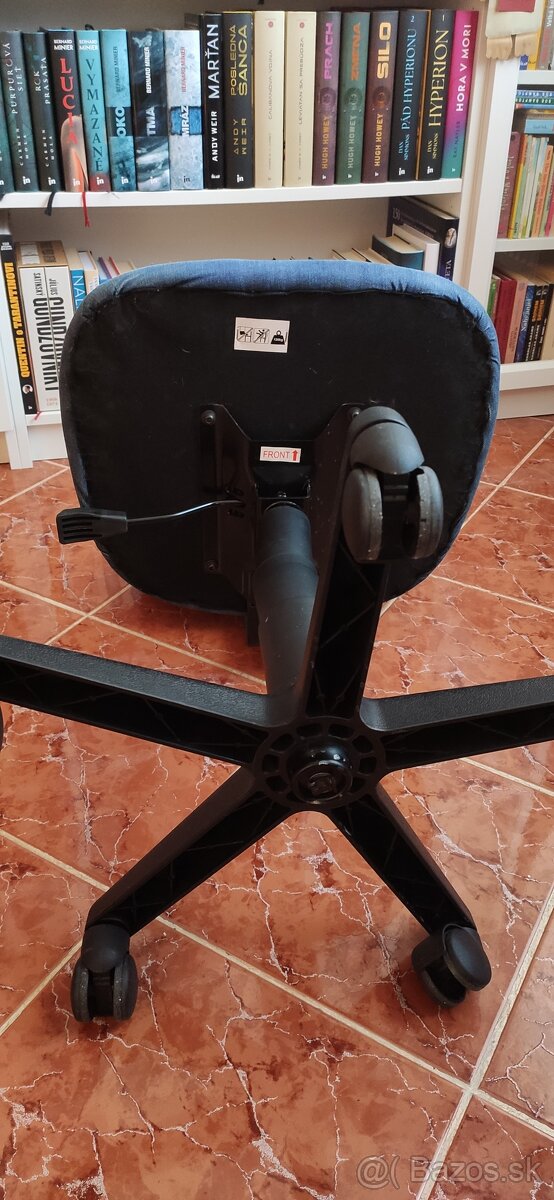 Detská otočná stolička/kreslo k PC - denim/rifle - 3