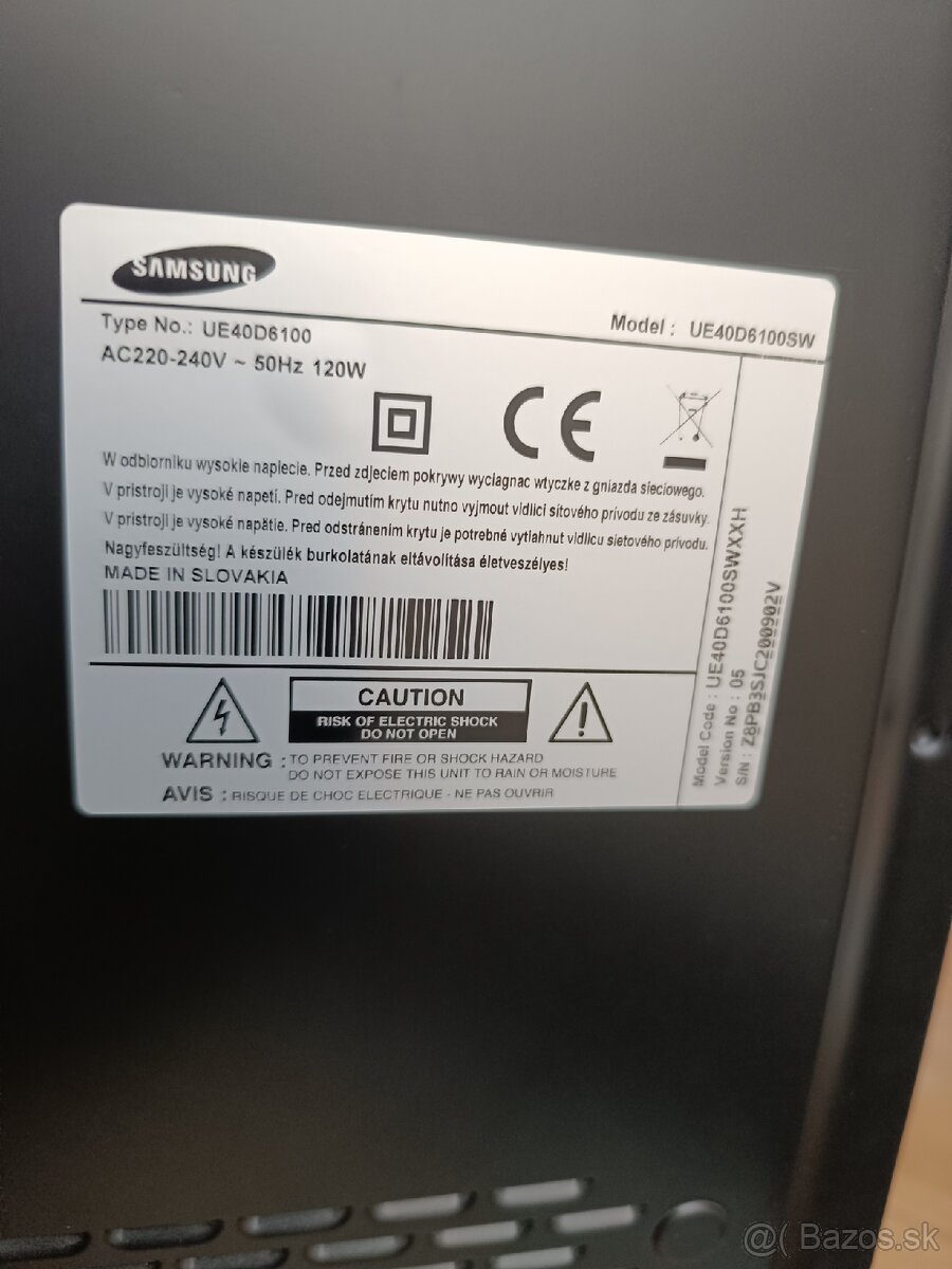 Predám TV Samsung uhlopriečka 40" - 3