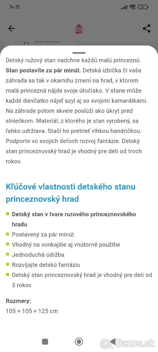 Dievčenský stan pre princezné 🥰 - 3