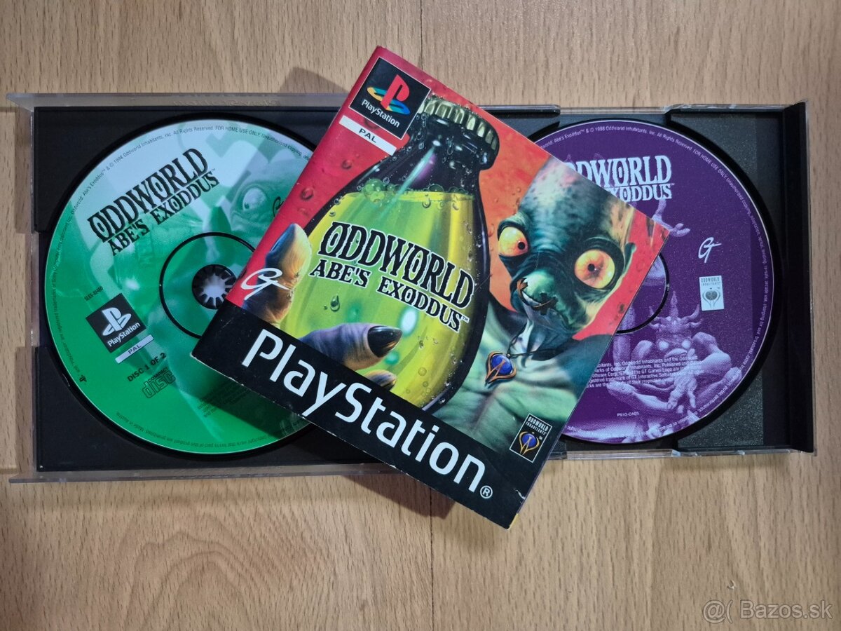 Predám hru na PS1 Oddworld Abe's Exuddus - 3