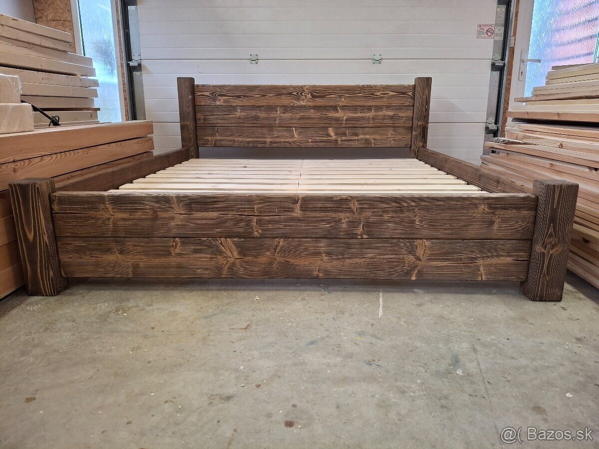 Manželská posteľ-masív - 3