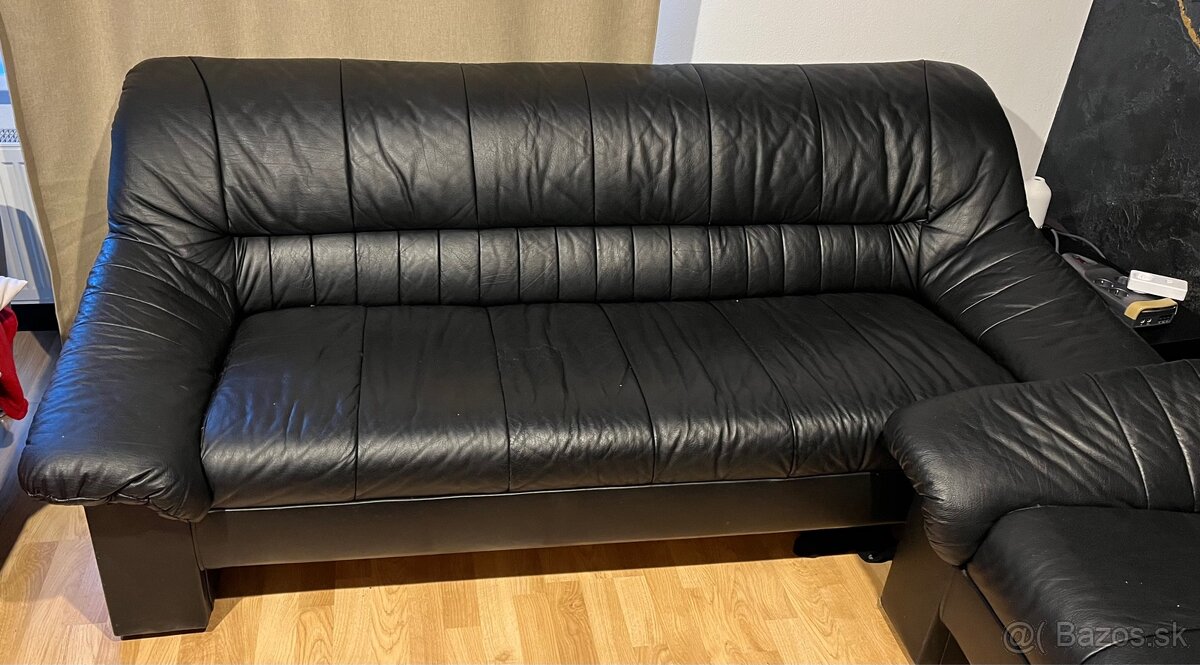 Predam koženú sedačku a 2 kresla - 3