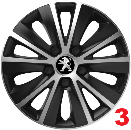 7,50€/1ks DOPRAVA ZADARMO PEUGEOT - KRYTY - PUKLICE - R15,16 - 3