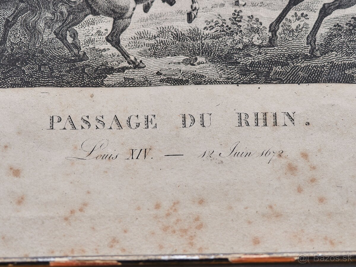 Medirytina prechod cez Rýn vojská Ľudovíta XIV - 3