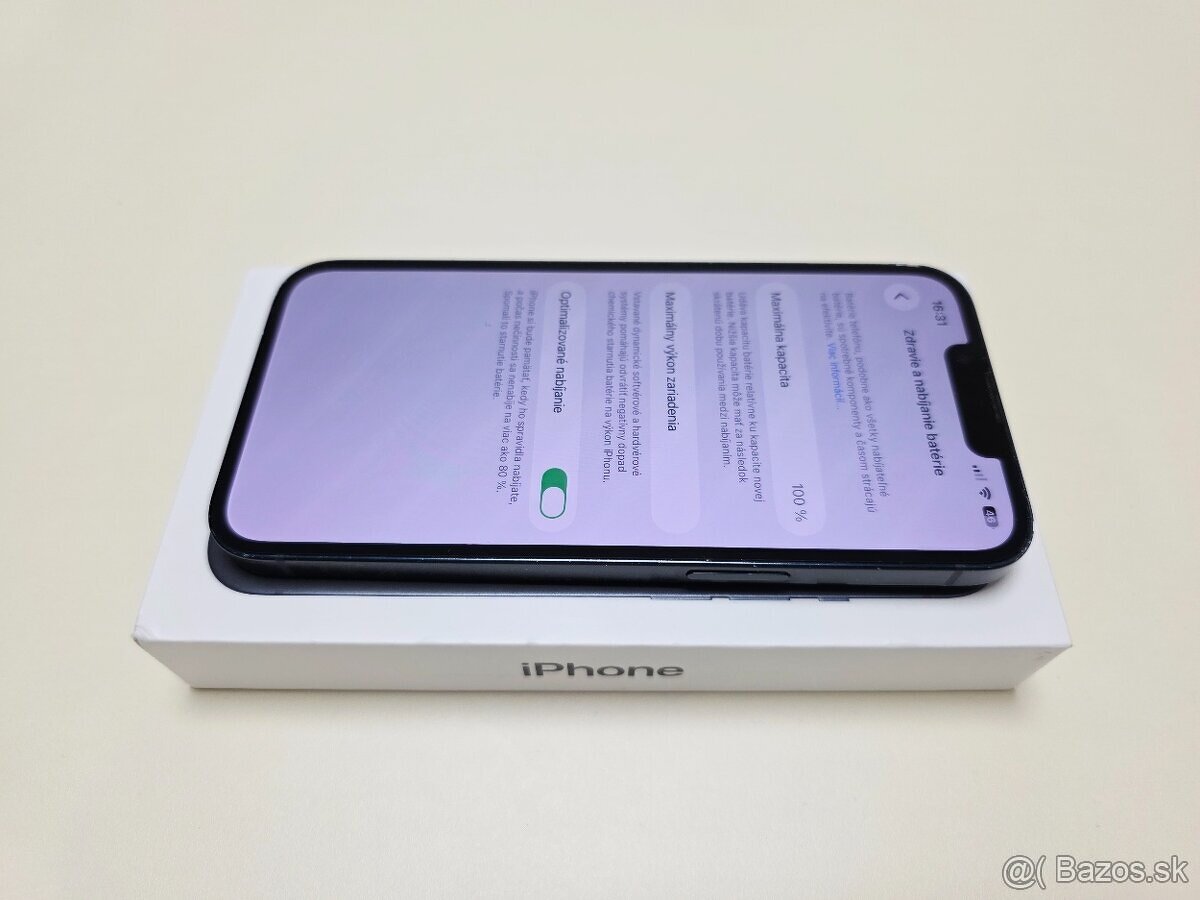 APPLE IPHONE 13 128GB MIDNIGHT,BATERKA 100% - 3