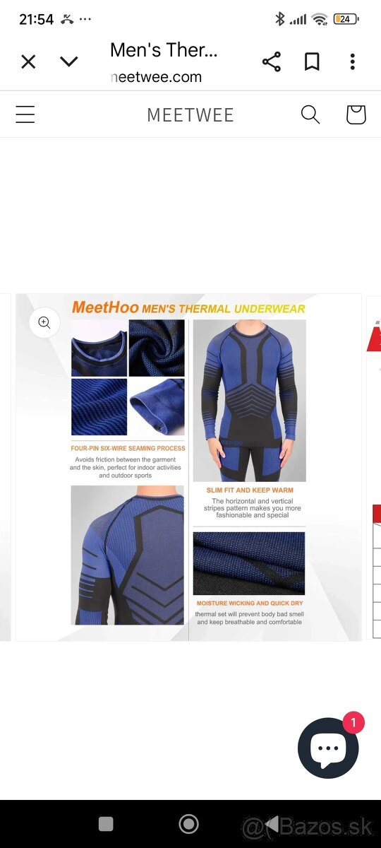 Nové pánske termo tričko Meetwee- ...veľ. L - 3