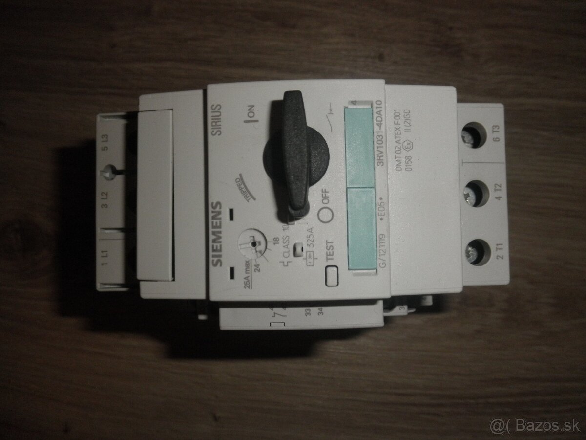 Motorový chránič Siemens Sirius, 3P kanály - 3