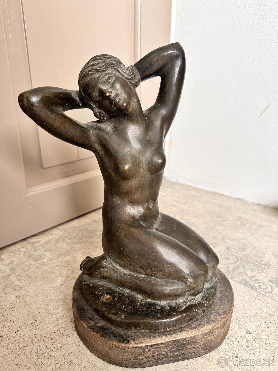 Bronzová socha - akt ? Julius Bártfay ? 1930 - 3