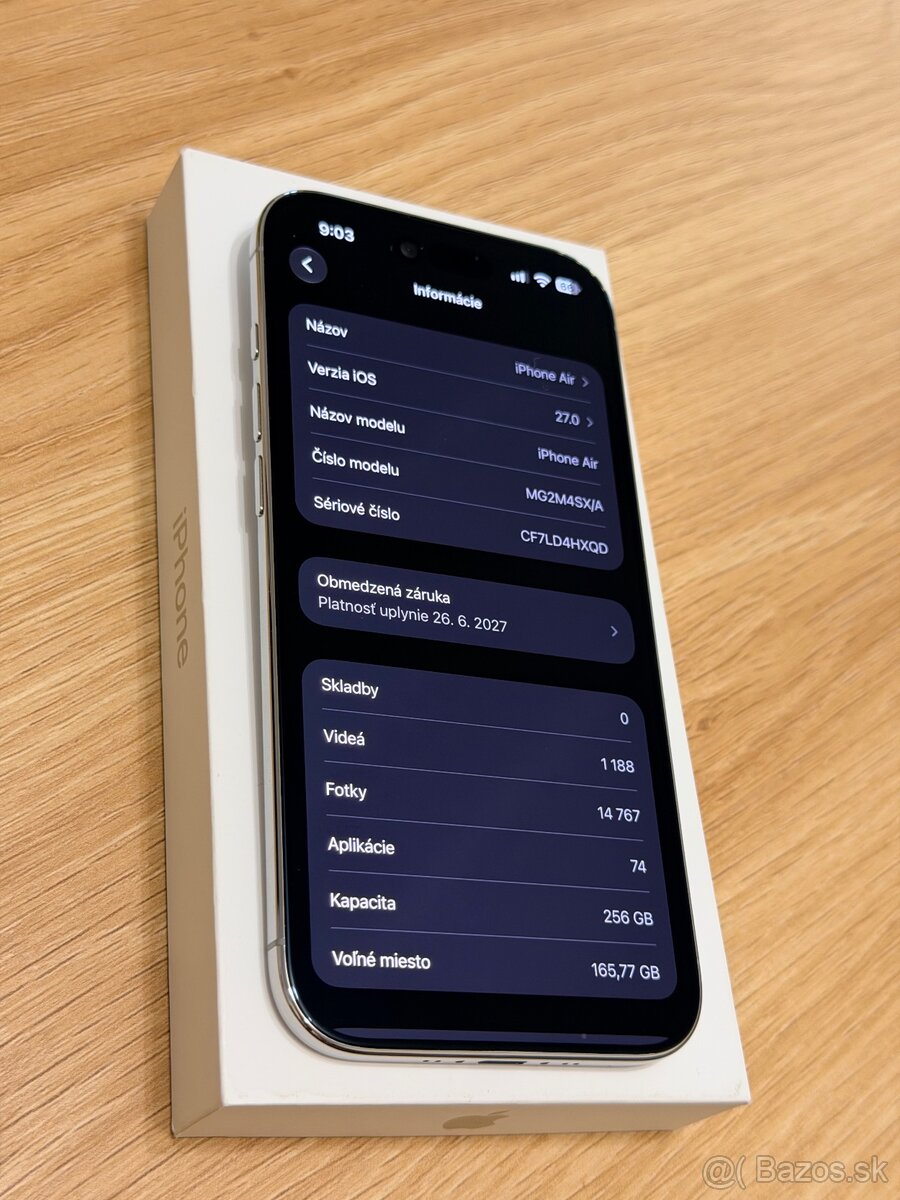 iPhone Air 256GB Cloud White - 3