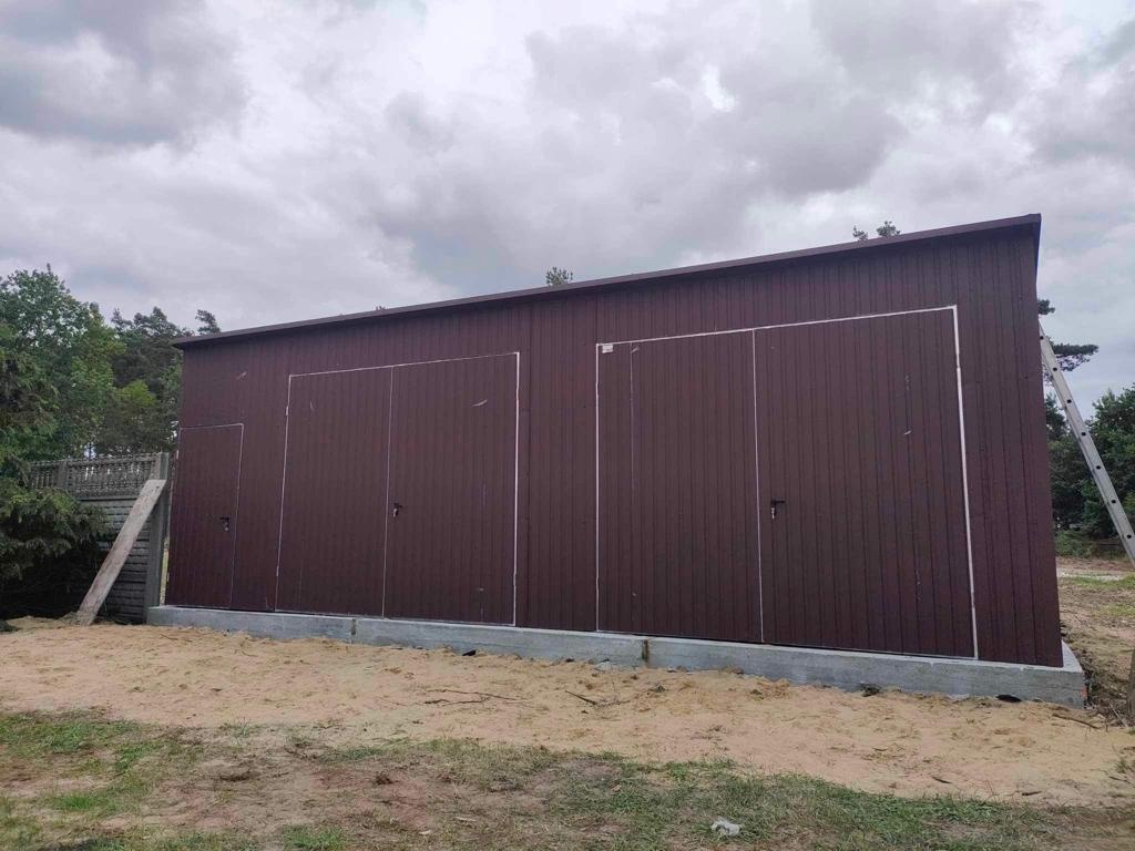 Plechová montovaná hala 9x7m – sklad krmiva, dielňa, garáž - 3