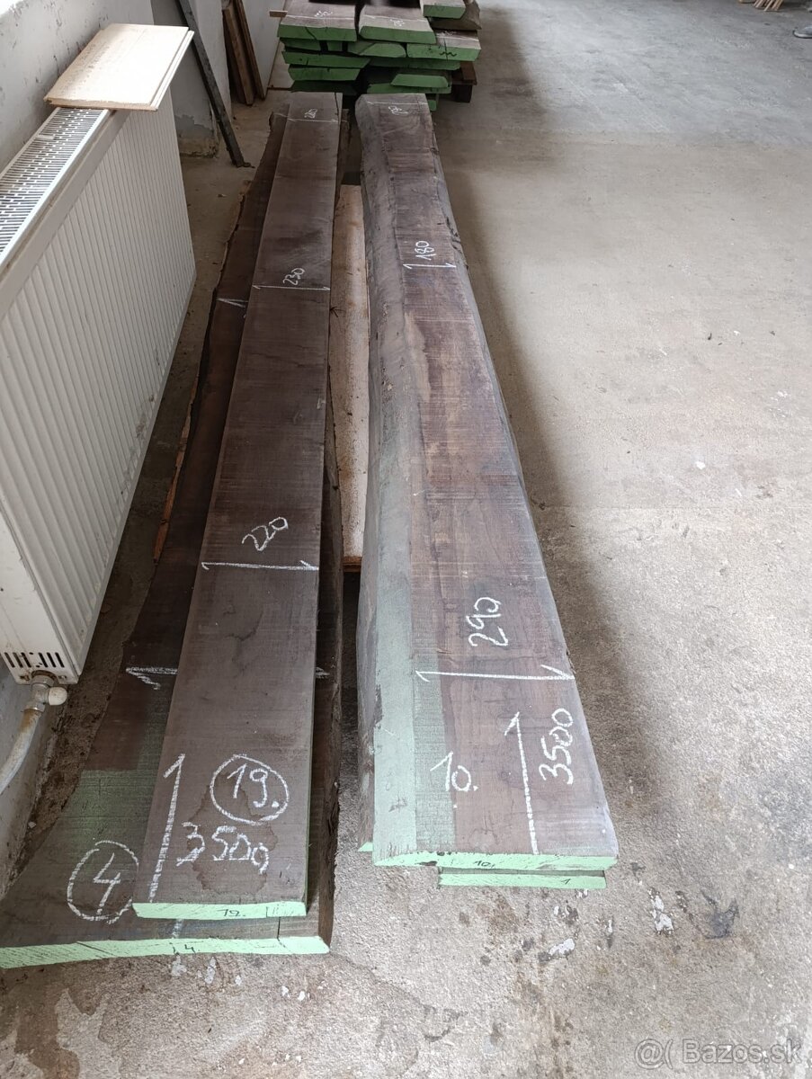 Masívne - fošne Americký Orech - 3