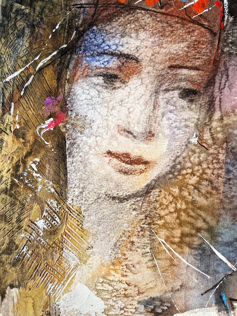 Michael Rosenwein - A Hidden Beautiful Spectator (akvarel) - 3