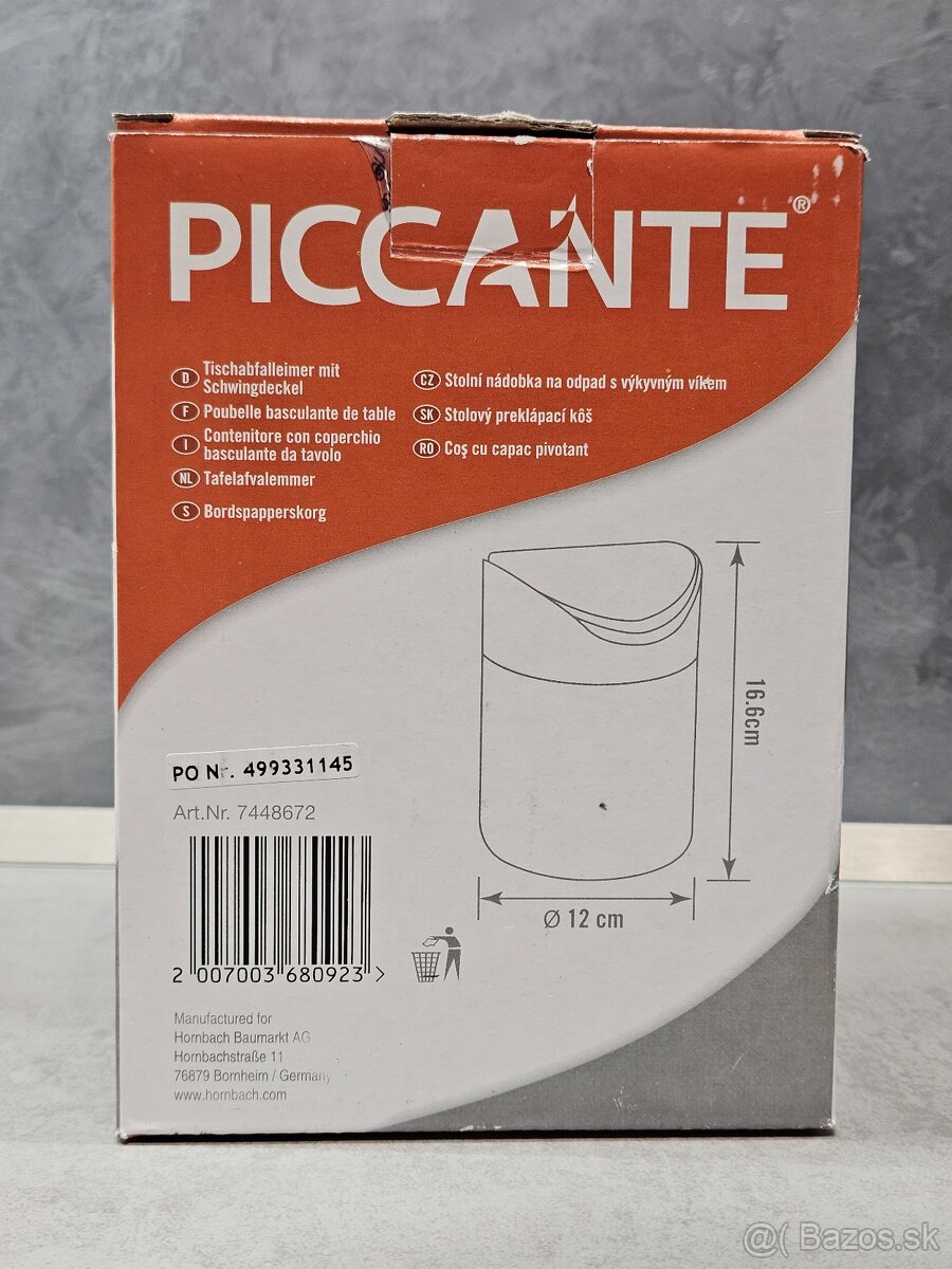 ZĽAVA: Odpadkový kôš PICCANTE 1 l chróm matný - 3