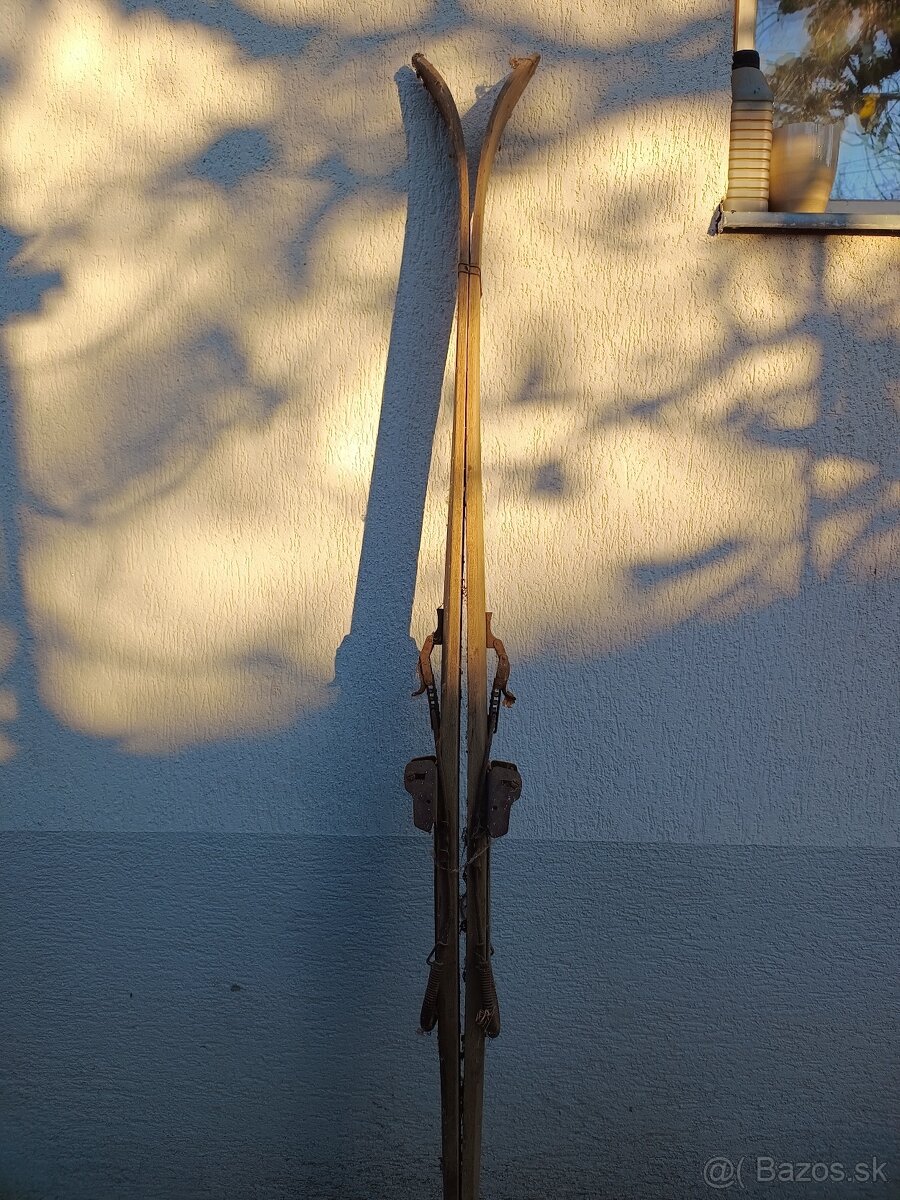 Drevené retro lyže - 3