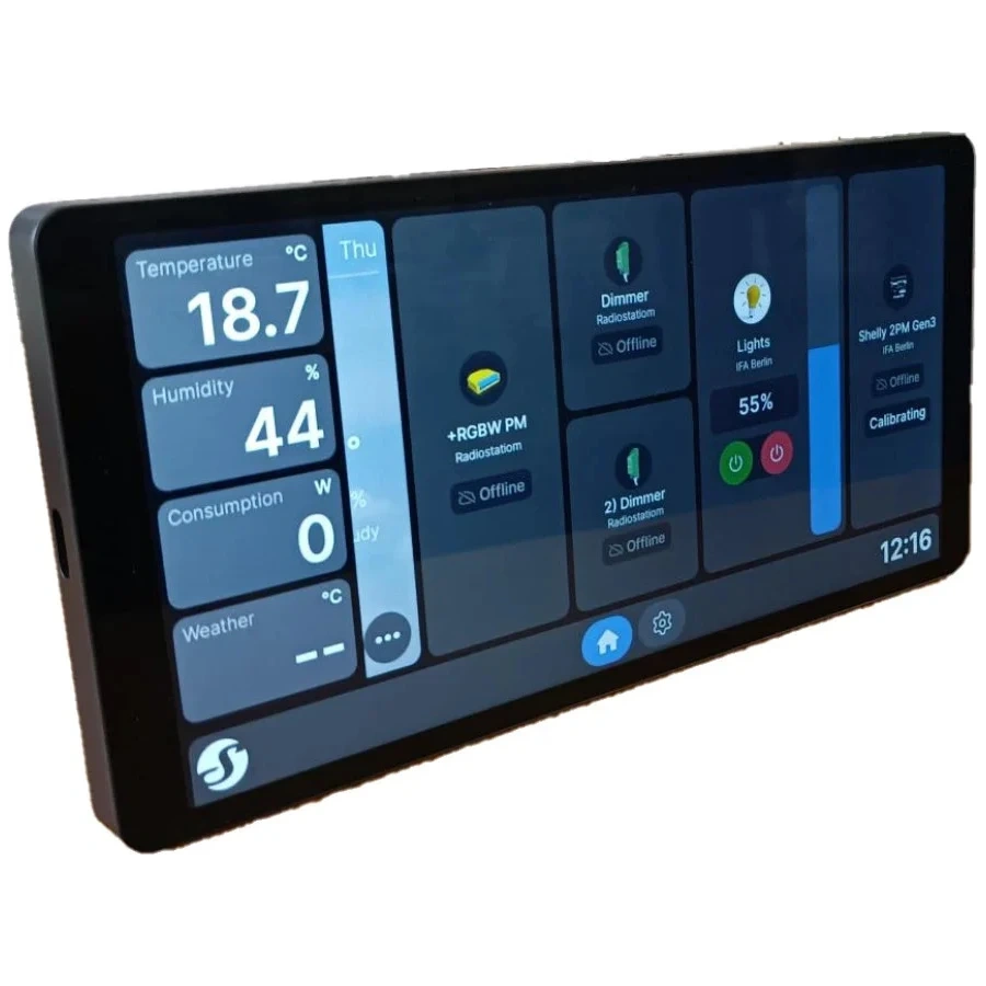 Smart panel Shelly Wall Display X2+BLU H&T-zanovny, v zaruke - 3