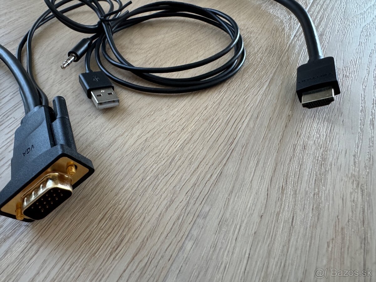 Vention HDMI→VGA s audio a USB napájaním, 2 m - 3