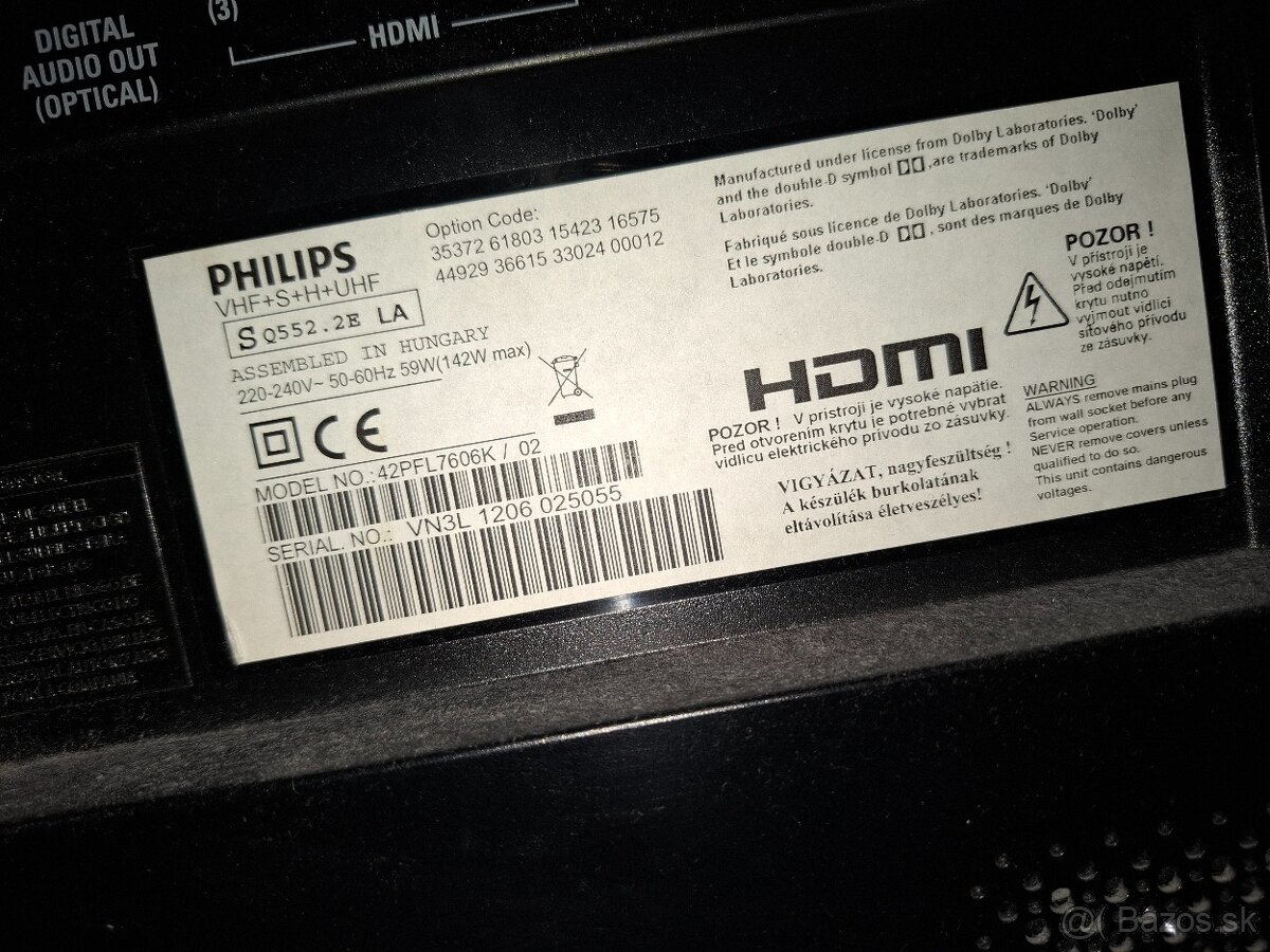 Philips 42pfl7606k 107cm (42") - 3