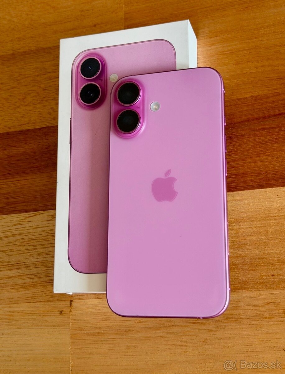 iPhone 16 Růžová BATERIE 100% TOP - 3