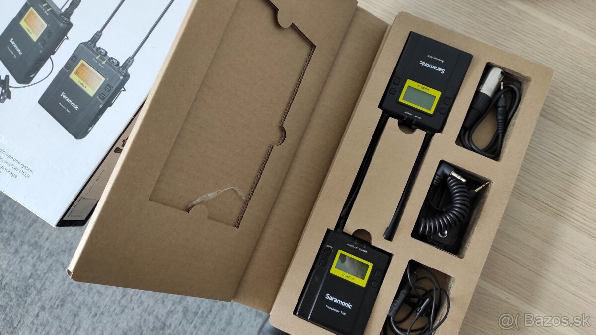 Predám 3 bezdrôtové mikrofóny Saramonic UwMic9 Kit1 - 3