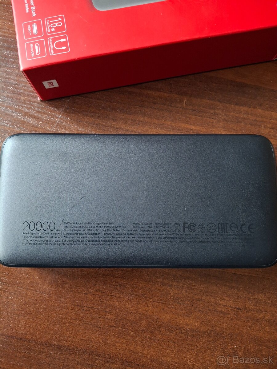 Powerbanka 20000mAh Redmi Fast charge - 3