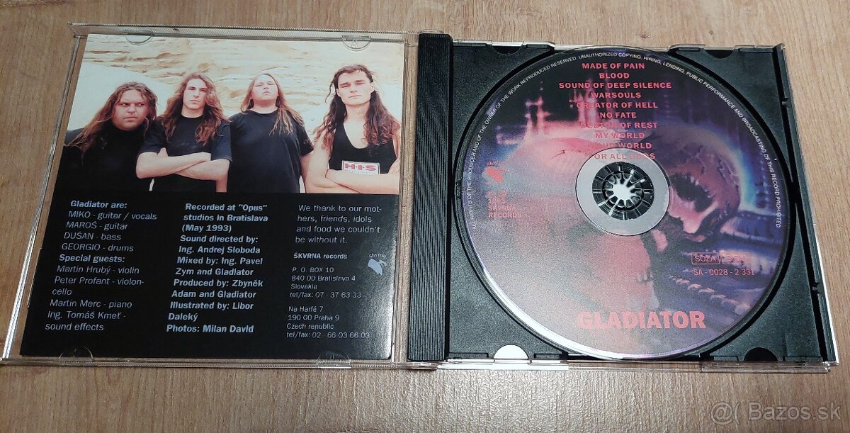 Gladiator - Made of pain CD - 3