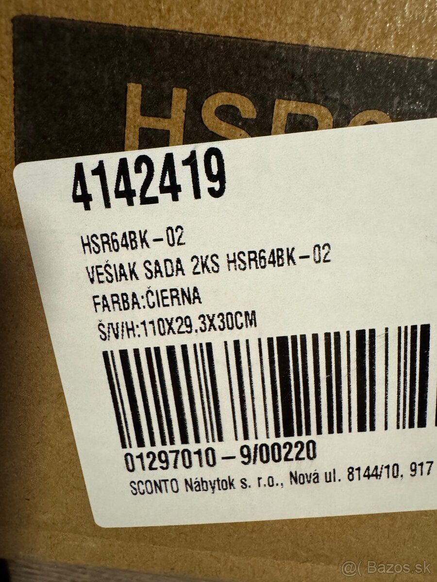 Vešiak industriálny kovový (nový) - 3