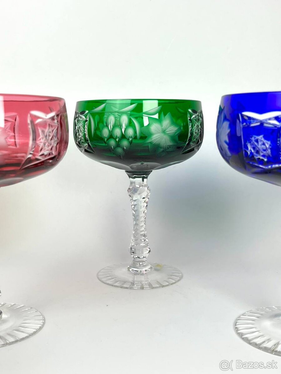 Krištáľové poháre kremánky Anna Hutte Traube - 3