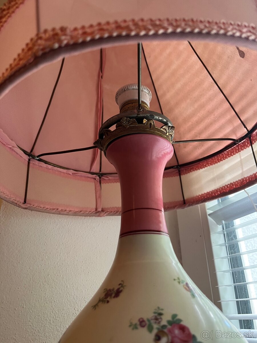 Starožitná porcelánová lampa - 3