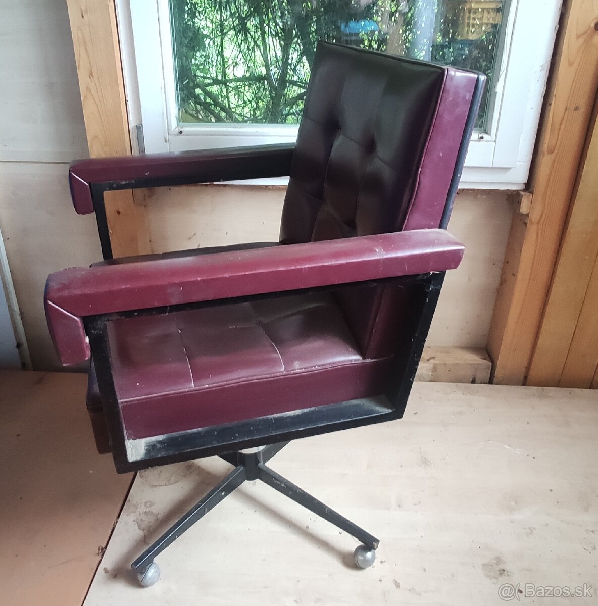 Kozene retro kreslo - 3