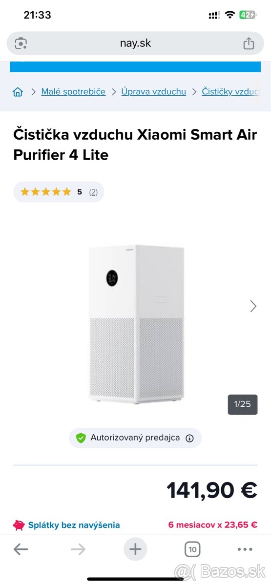 Čistička vzduchu Xiaomi Smart Air Purifier 4 Lite - 3