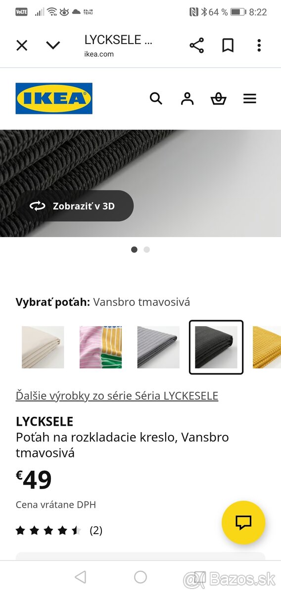 Lycksele poťah Ikea - 3