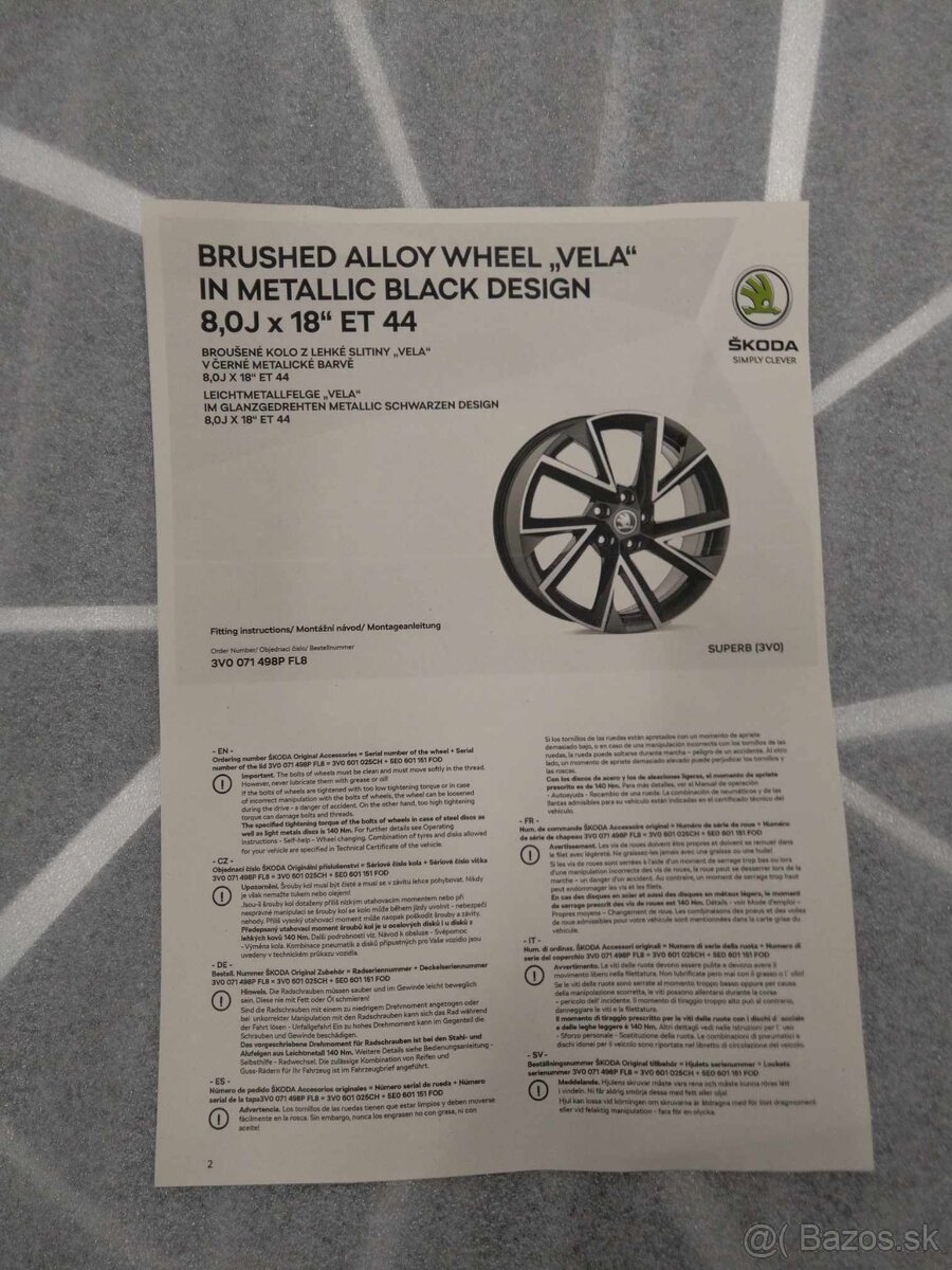 Alu R 18 ŠKODA model VEGA/VELA originál 100 % stav. - 3