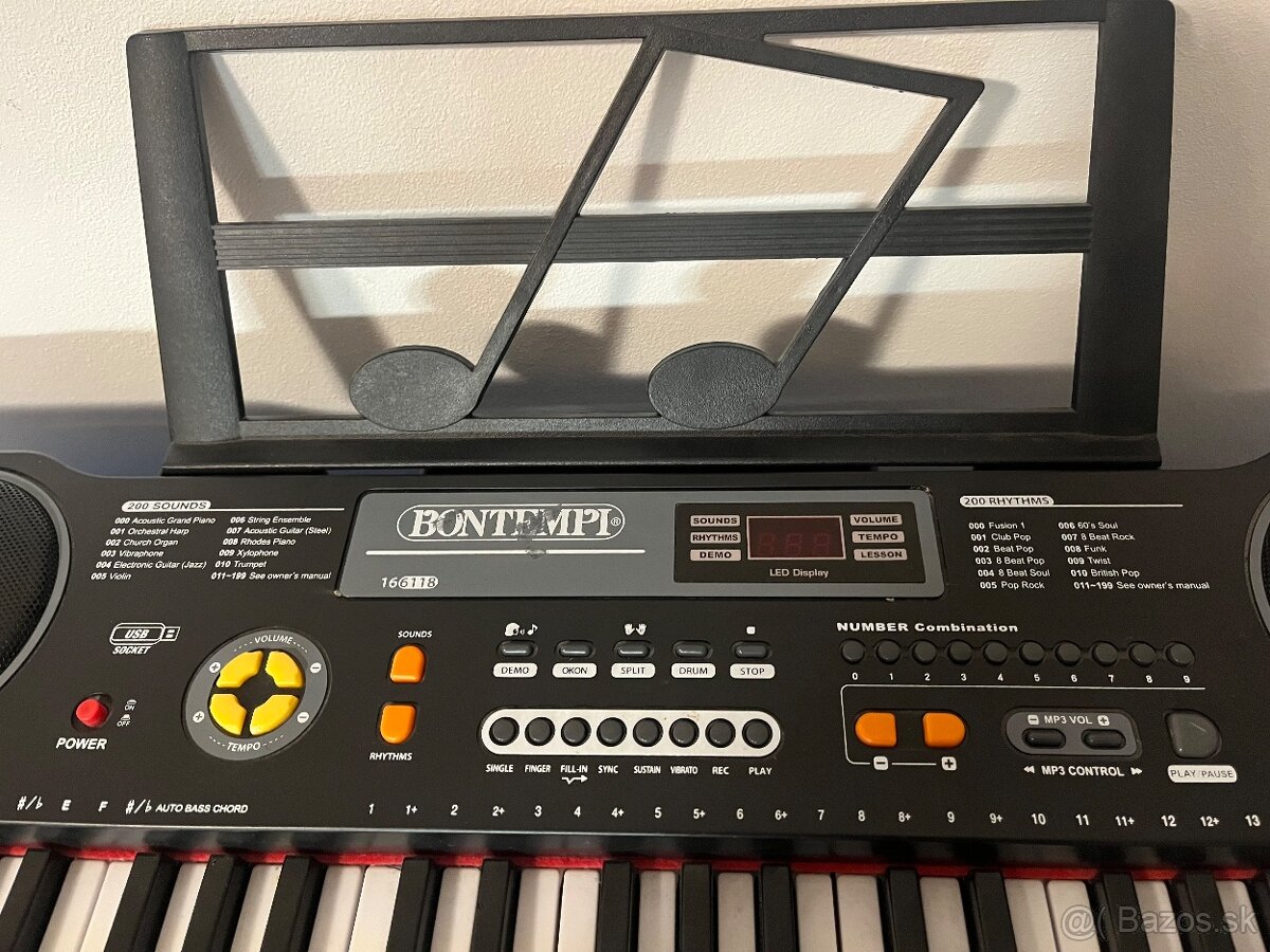 keyboard/klavesy Bontempi 166118 - 3