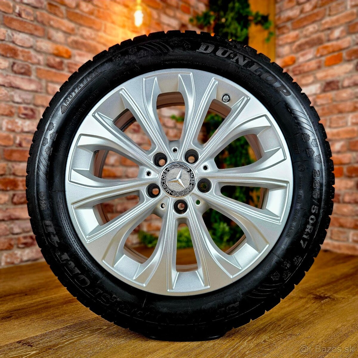 Alu R17 5x112 orig. MERCEDES A+B+C+zimné 225/50R17 - 3