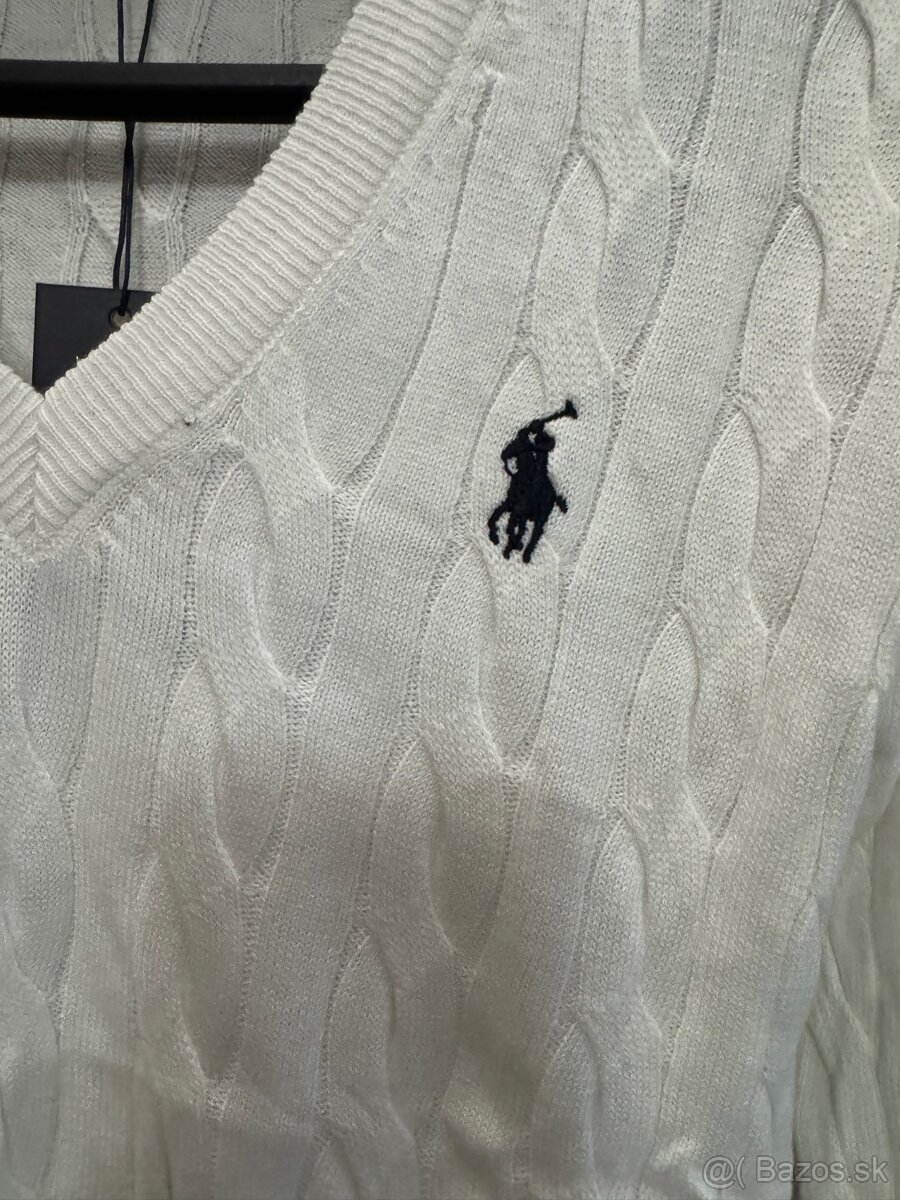Ralph Lauren sveter biely - 3