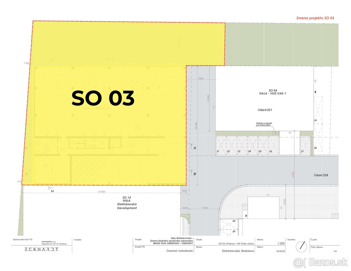 Stavebný pozemok 1613 m² na predaj na ulici Elektrárenská v - 3