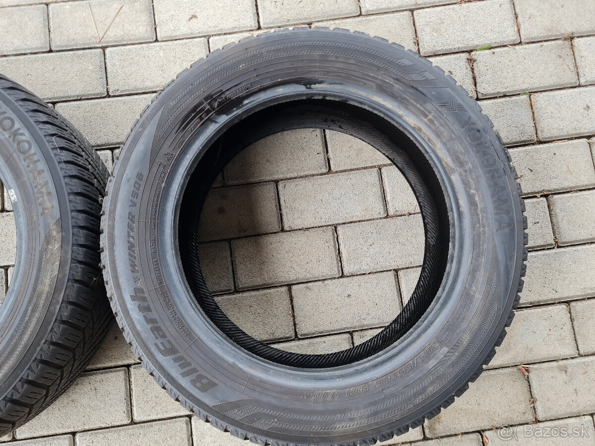 Predám zimné pneu yokohama 205/55 r16 91H - 3
