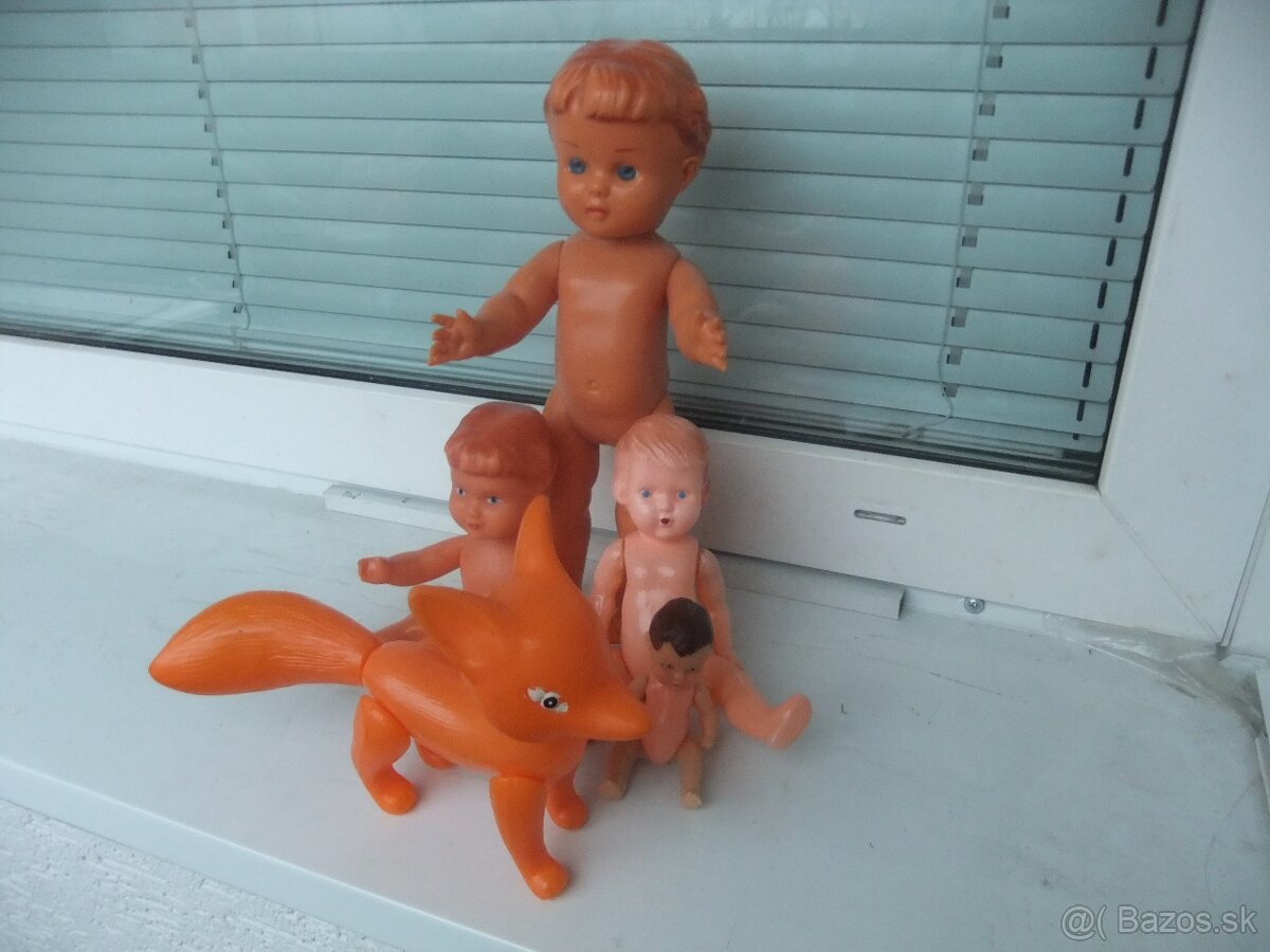 Predám retro 4ks Gumotex bábiky,spolu za 35€ - 3