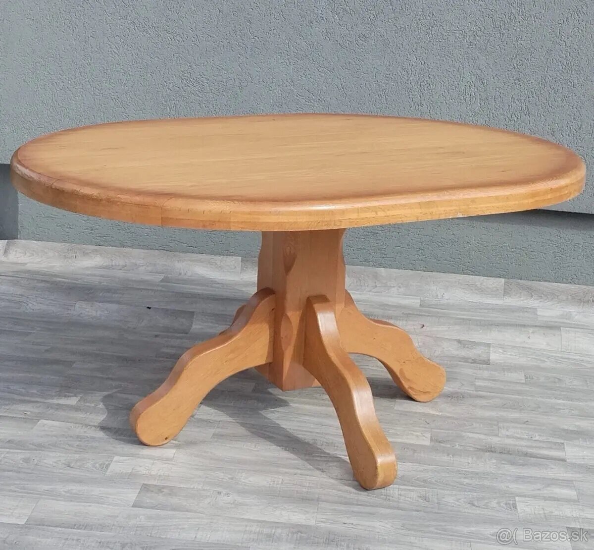 Stôl oválny masívny. - 3