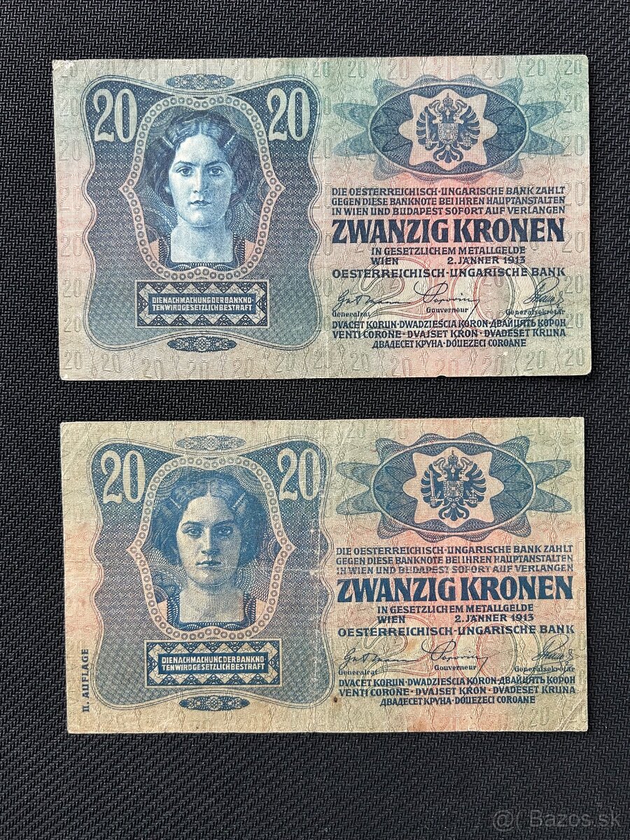 Bankovky, rakusko Uhorsko - 3