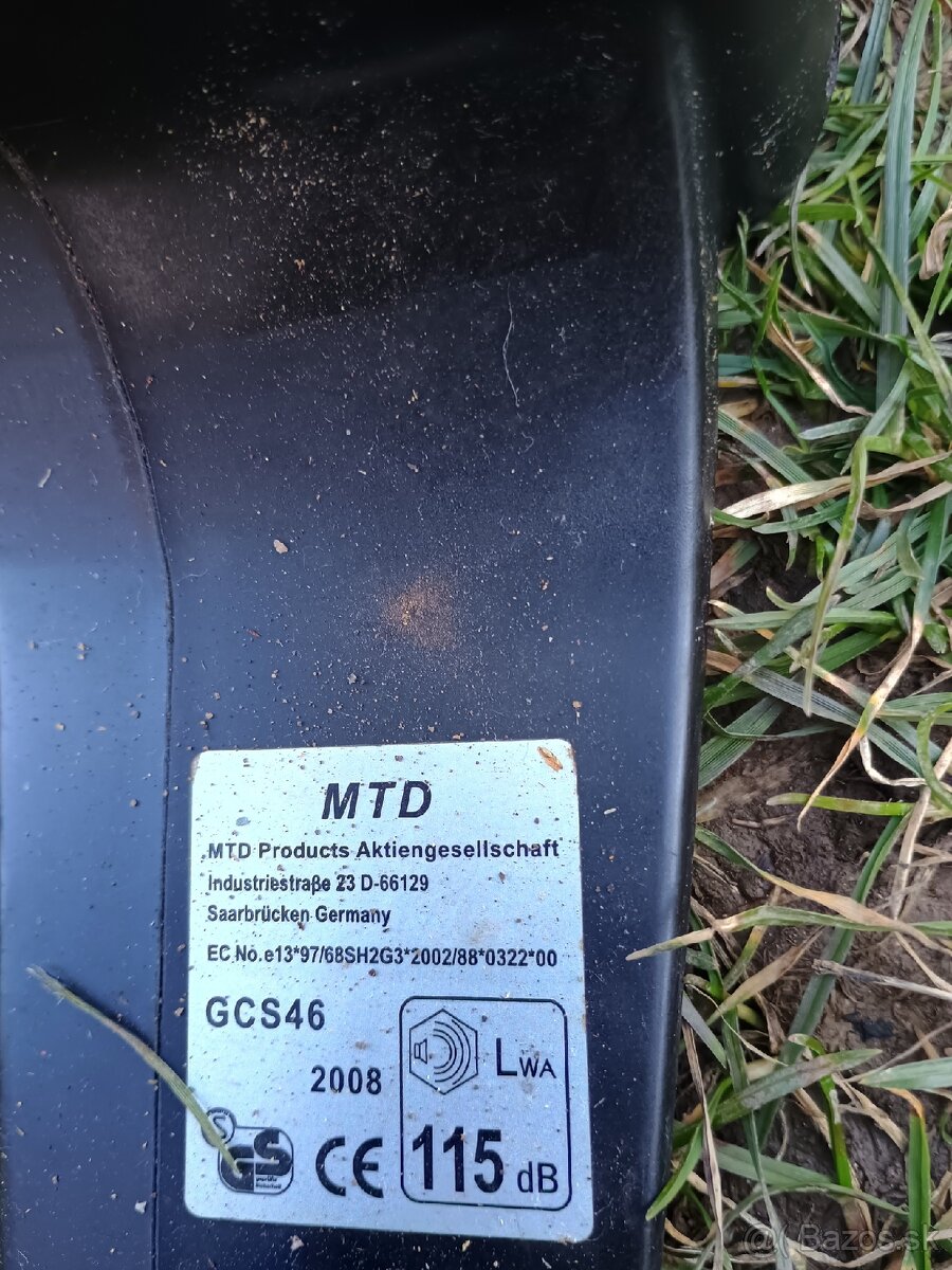 Predám motorovú pílu MTD - 3