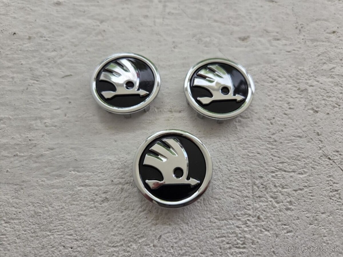ŠKODA LOGO do volantu 43mm CHROM - 3