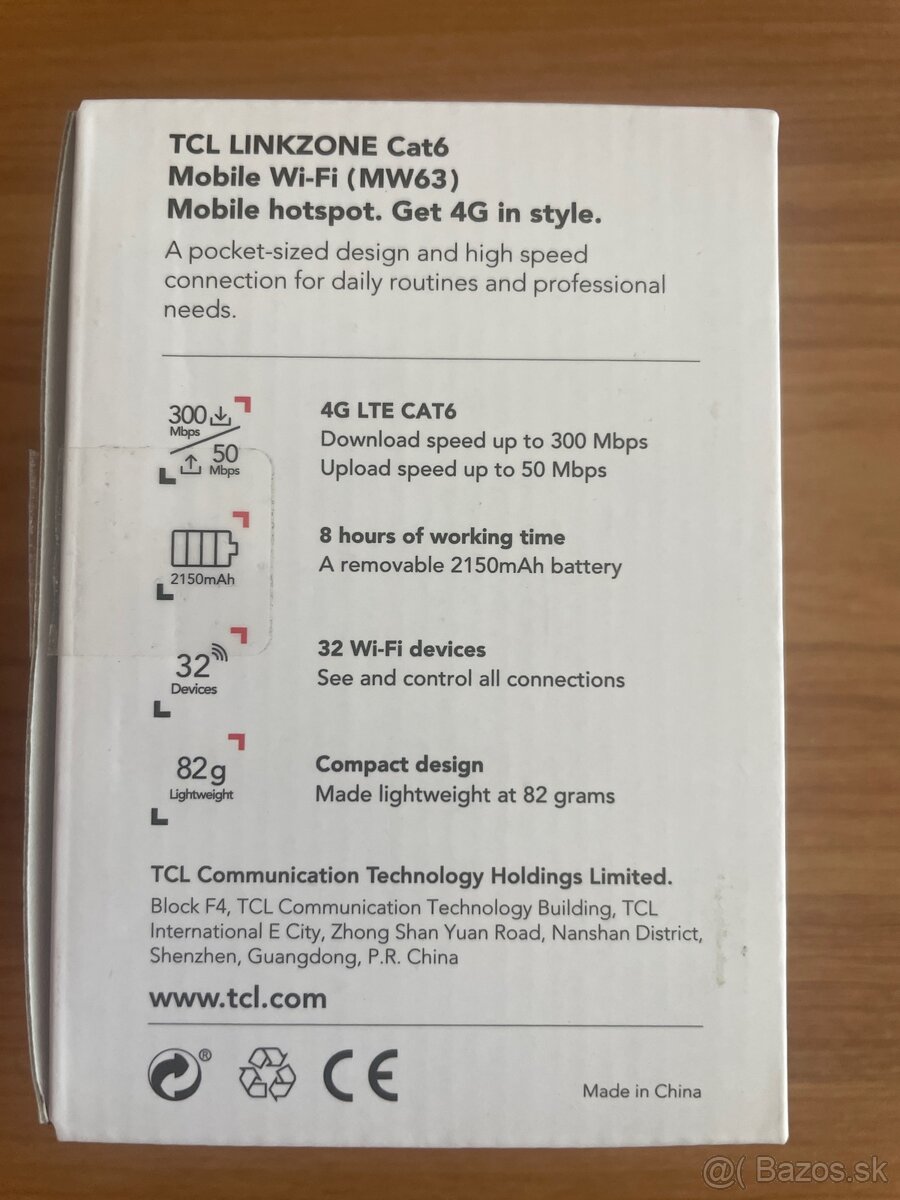 Nový 4G router TCL LINKZONE LTW Cat6 Mobile WiFi - 3