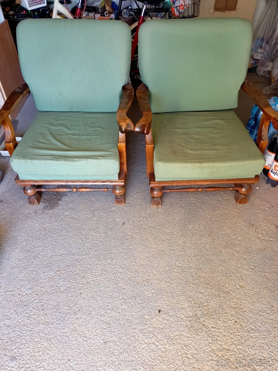 Predám 2 starožitné kreslá - 3