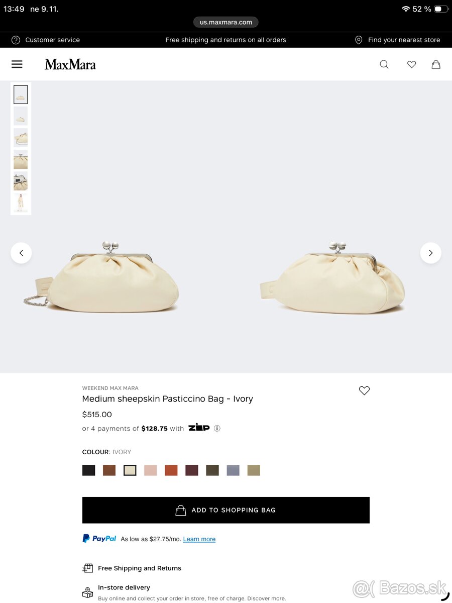 Luxusna kabelka Max Mara weekend pasticcino - 3